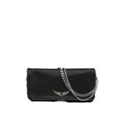 Zadig & Voltaire Svart Rock Pouch Väska Black, Dam