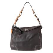 Coach Pre-owned Pre-owned Leather shoulder-bags Brown, Dam