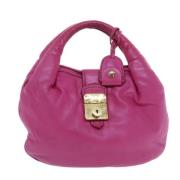 Miu Miu Pre-owned Pre-owned Läder axelremsvskor Pink, Dam