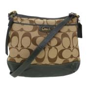 Coach Pre-owned Pre-owned Canvas axelremsvskor Brown, Unisex