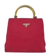 Prada Vintage Pre-owned Tyg prada-vskor Red, Dam