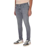 7 For All Mankind Slim Fit Jeans - Mörkblå Gray, Herr