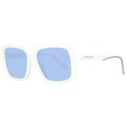 Adidas Vita solglasögon för kvinnor med blåa linser White, Dam