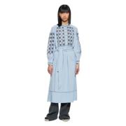 Antik Batik Midi Dresses Blue, Dam