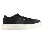 Armani Stiliga Herrsneakers Black, Herr