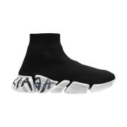 Balenciaga ‘Speed 2.0 graffiti’ sock-sneakers Black, Dam