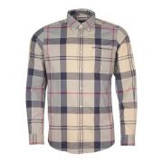 Barbour Glendale Skräddarsydd Skjorta Klänning Tartan Beige, Herr