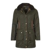 Barbour Vinter Bower Vaxjacka Green, Dam