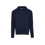 Barbour Halv Zip Navy Tröja Blue, Herr