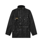 Barbour Slim International Vaxjacka Black, Herr