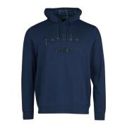 Barbour Affiliate Popover Hoodie - Varm och Bekväm Blue, Herr