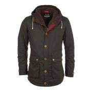 Barbour Modern Game Vaxad Bomullsparkas Green, Herr