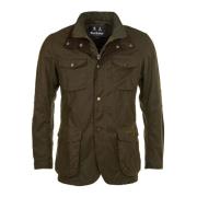 Barbour Smart och Elegant Ogston Vaxad Bomullsjacka Green, Herr