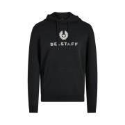 Belstaff Signature Hoodie med Känguruficka Black, Herr