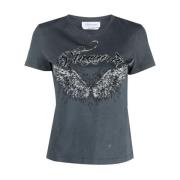 Blumarine T-Shirts Black, Dam