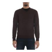 Boss V-ringad ullpullover Brown, Herr