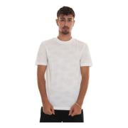 Boss Abstract Design T-shirt med kort ärm White, Herr