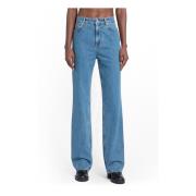 Burberry Mid Blue Straight Fit Jeans Blue, Dam