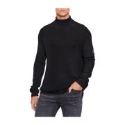 Calvin Klein Tidlös elegans med Calvin Klein Monologo Badge Sweater Bl...