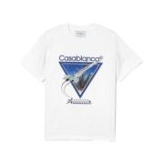 Casablanca it Air T-Shirt med Tryckt Logotyp White, Herr
