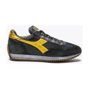 Diadora Sneaker med sten tvätt Black, Herr