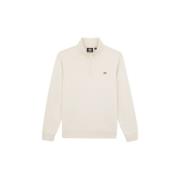 Dickies Grå Oakport Quarter Zip Sweatshirt White, Herr