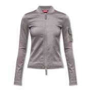 Diesel ‘T-Opun’ satin sweatshirt Gray, Dam