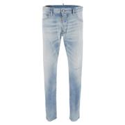 Dsquared2 Stilfull Slim-Fit Jeans Uppgradering Blue, Herr