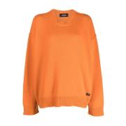 Dsquared2 Mysig Rundhals Pullover Orange, Dam