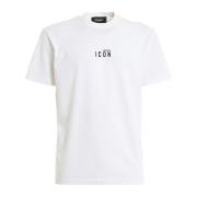 Dsquared2 Herr Mini Logo Icon T-Shirt White, Herr