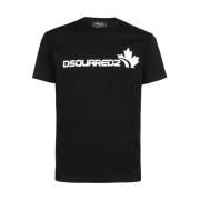 Dsquared2 Maple - Svart, L, Herr Logo T-Shirt Black, Herr