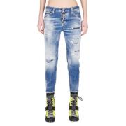 Dsquared2 Sleek-Fit Jeans Blue, Dam