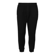 Dsquared2 Svarta Bomulls Sportiga Sweatpants Black, Herr