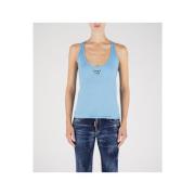 Dsquared2 Stiligt Ärmelös Sport T-Shirt Blue, Dam