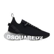 Dsquared2 Svarta Sneakers för Män Black, Herr