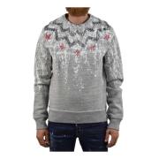 Dsquared2 Multifärgad Tryck Sweatshirt för Män Gray, Herr