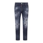 Dsquared2 Blå Stretch Bomull Denim Dam Jeans Blue, Dam