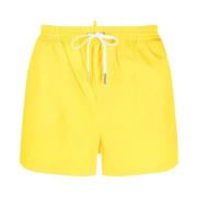 Dsquared2 Icon-print Badshorts Yellow, Herr