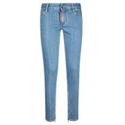 Dsquared2 Medium Midja Skinny Jeans Blue, Dam
