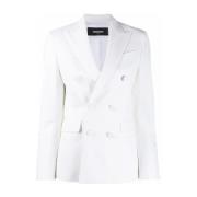 Dsquared2 Vit Blazer - Sportig Elegans White, Dam