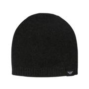 Emporio Armani Kashmir Hatt, Cappello Modello Calottina Black, Herr