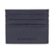 Emporio Armani Card holder with logo Blue, Herr