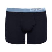 Emporio Armani 3-Pack Boxershorts med Logomärke i Midjan Black, Herr