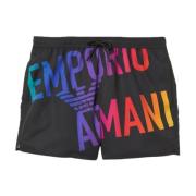 Emporio Armani Svart havskläder för män Black, Herr
