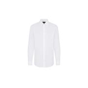 Emporio Armani Italiensk Krage Poplin Skjorta White, Herr