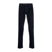 Emporio Armani Slim-fit Jeans, Klassisk Denimstil Blue, Herr