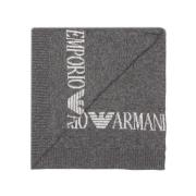 Emporio Armani Hatt och Scarf Set Gray, Unisex