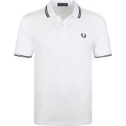 Fred Perry Herrpolotröja av hög kvalitet White, Herr