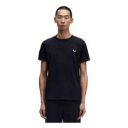 Fred Perry Herr Ringer T-Shirt M3519 Black, Herr