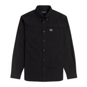 Fred Perry Klassisk Oxford Skjorta Black, Herr